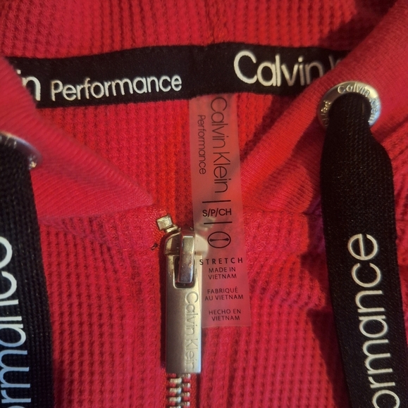 Calvin Klein Performance Fuchsia Zip-Up Hoodie NWOT - Picture 3 of 4